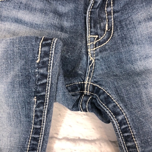 Miss Me Jeans Straight leg Medium wash denim Size 28 Short with stretch - Picture 11 of 15